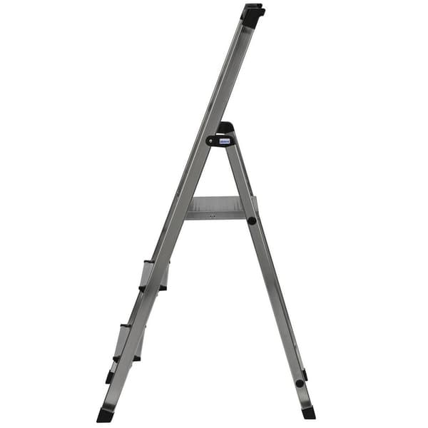 Hoppvikbar trappstege, 3 steg Krause 126214 Silvrig Aluminium