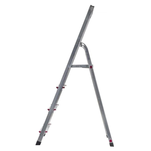 Hoppvikbar trappstege, 4 steg Krause 000705 Silvrig Aluminium