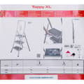 Miniatyrbild 3 av 11: Hoppvikbar trappstege, 2 steg Krause 130860 Grå Silvrig Svart/Blå Aluminium