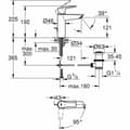Miniatyrbillede 4 af 6: Hane med blandingsbatteri Grohe Start EHM Metal