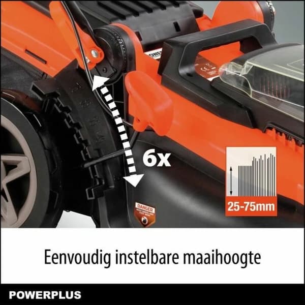 Batteri plæneklipper Powerplus Powdpglws2 40 V Ø 42 cm