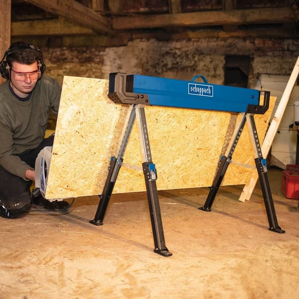 Set of trestles Scheppach MWB600 Stål 82 cm (2 enheder)