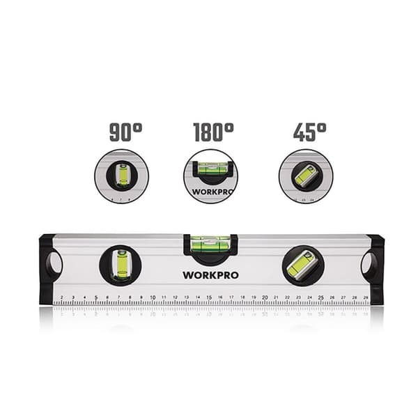 Vattenpass Workpro Aluminium 30 cm