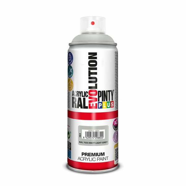 Spraymaali Pintyplus Evolution RAL 7035 Vaaleanharmaa 400 ml Matta