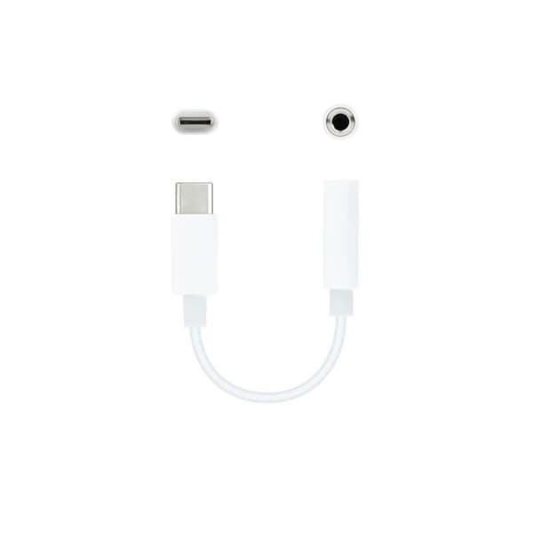 USB-C til Jack 3.5 mm-adapter NANOCABLE 10.24.1205-W Hvid (1 enheder)