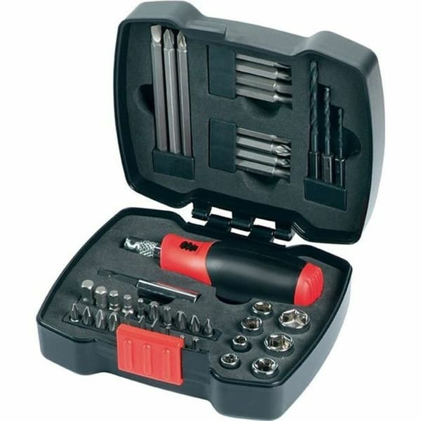 Bitsæt med skruetrækker Black & Decker A7175-XJ