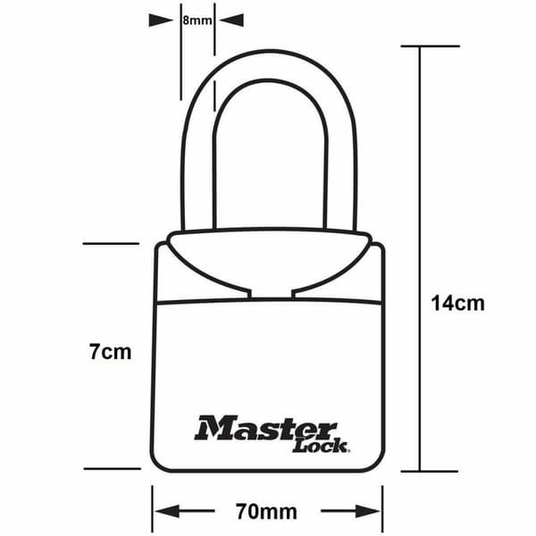Kombination hængelås Master Lock 5406EURD
