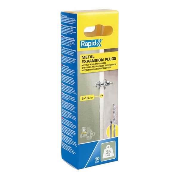 Seinätapit ja ruuvit Rapid 5001546 M4 x 40 mm Ø 8 x 32 mm Metalli Laajennus 10 osaa