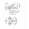 Miniatyrbillede 3 af 3: Hane med blandingsbatteri Grohe Metal Kobber