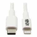 Miniatyrbillede 2 af 2: USB-C til Lightning-kabel Eaton M102-003-WH Hvid 90 cm