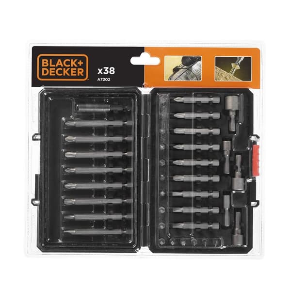 Bitssats Black & Decker A7202-XJ 38 Delar