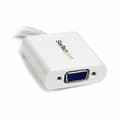 Miniatyrbild 2 av 3: Mini-DisplayPort till VGA-adapter Startech MDP2VGAW Vit Svart 0,12 m