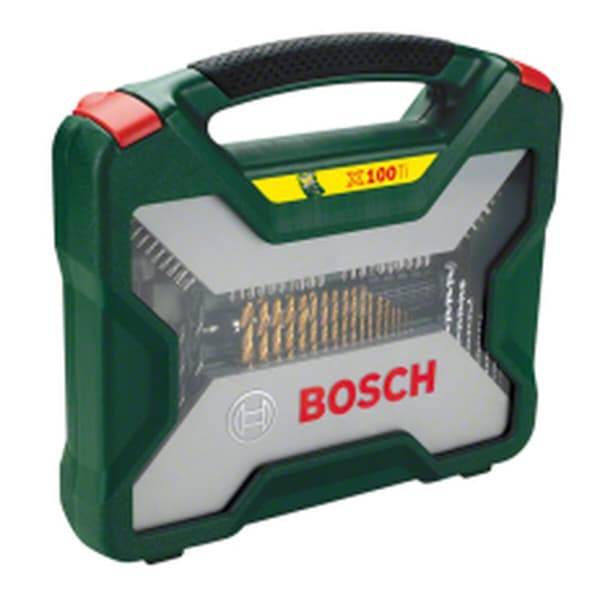 Drill bits and tits set BOSCH X-Line Box Titanium 100 Dele