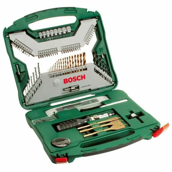 Drill bits and tits set BOSCH X-Line Box Titanium 100 Dele