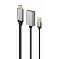 Miniatyrbild 2 av 2: DisplayPort till HDMI Adapter GEMBIRD A-HDMIM-DPF-02 Svart 4K Ultra HD (1 antal)