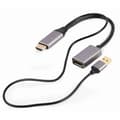 Miniatyrbild 1 av 2: DisplayPort till HDMI Adapter GEMBIRD A-HDMIM-DPF-02 Svart 4K Ultra HD (1 antal)