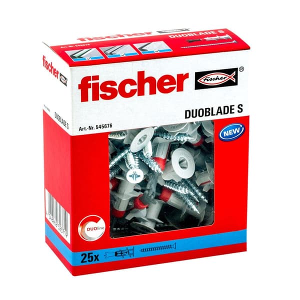 Pluggar och skruv Fischer 44 mm (25 antal)
