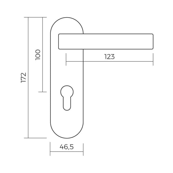 Vev EDM 85195 Svart Nylon 172 x 46,5 mm