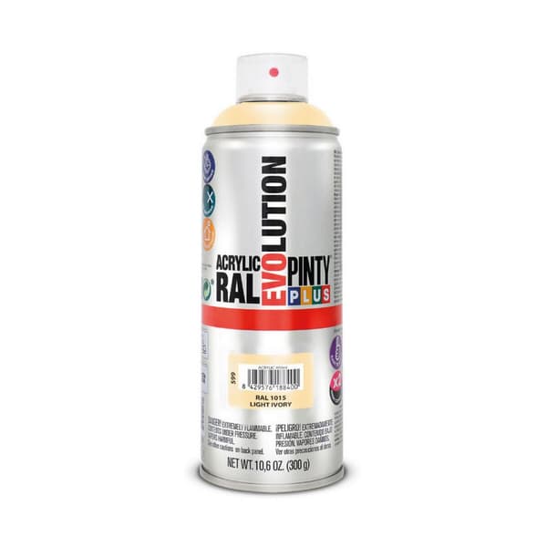 Sprejfärg Pintyplus Evolution RAL 1015 400 ml Light Ivory