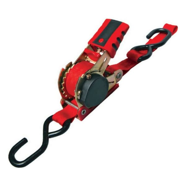 Spärrhake Ponsa 013,289,025,501 Röd Indragbar Stängd 25 mm x 2,4 m