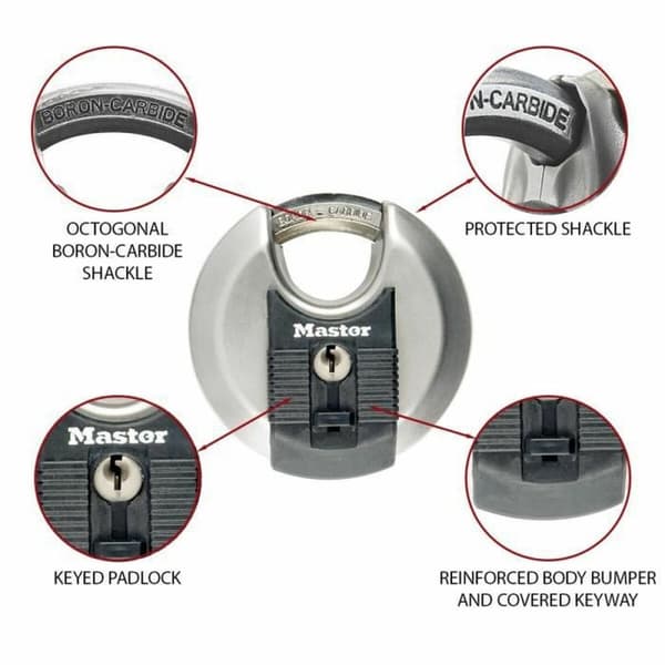 Hänglås med nyckel Master Lock M40EURT (2 antal)