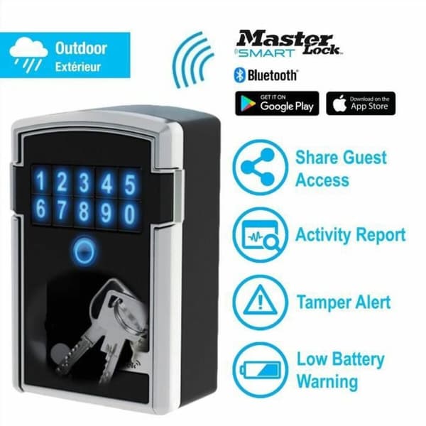 Hänglås med nyckel Master Lock 5441EURD Zink Plast Rektangulär