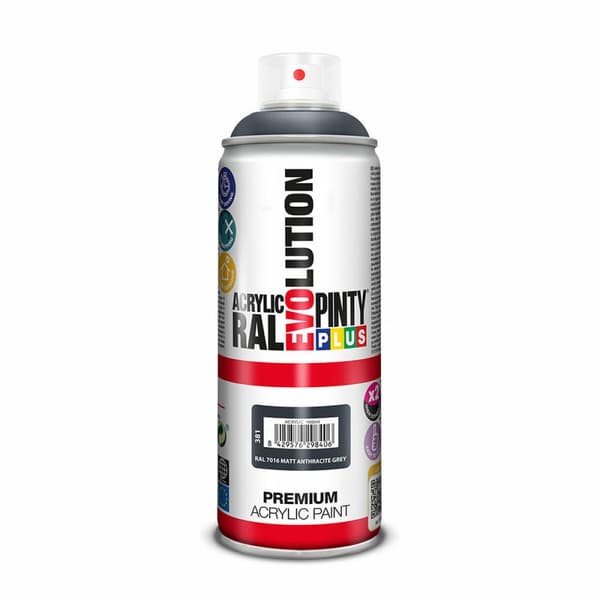 Sprejfärg Pintyplus Evolution RAL 7016 Antracitgrå 400 ml Matt