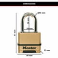 Miniatyrbild 5 av 5: Hänglås med kod Master Lock