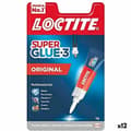 Miniatyrbild 1 av 2: Omedelbar vidhäftning Loctite Super Glue 3 3 g (12 antal)