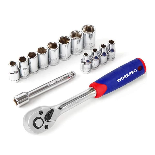 Sockelsats Workpro 3/8" 12 Delar