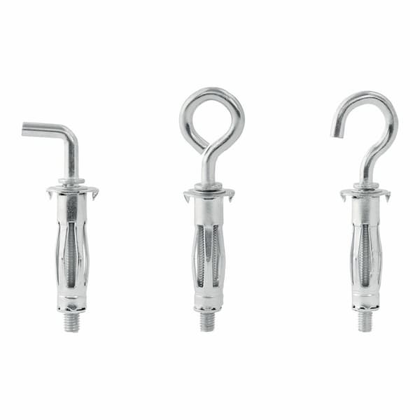 Set med krokar, ögonbultar och hängare Rapid Ø 11 x 37 mm Expansion Metall 12 antal