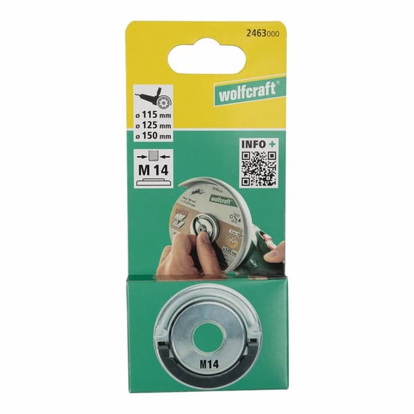 Snabbfäste mutter för vinkelslip Wolfcraft 2463000 Ø 45 mm M14