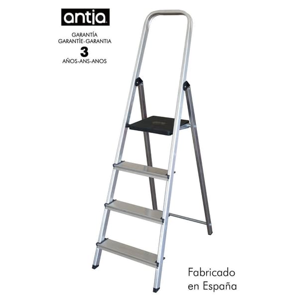 Sammenfoldelig stige med 4 trin Antia Aluminium 152 x 42,5 x 12 cm
