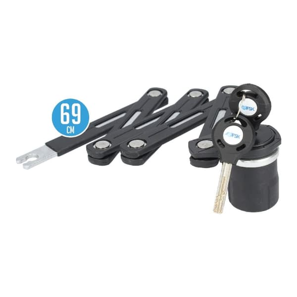 Kabel med hængelås Ferrestock 69 cm