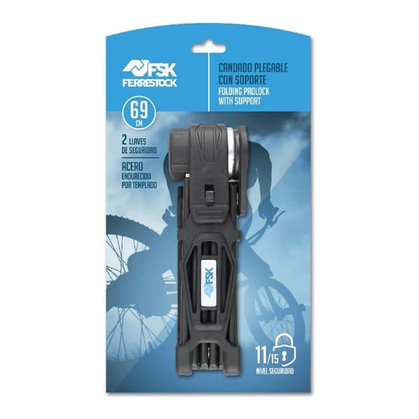 Kabel med hængelås Ferrestock 69 cm