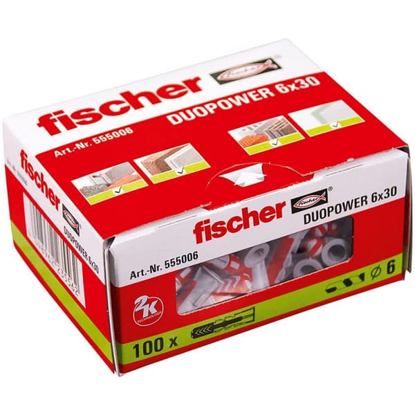 Pigge Fischer Duopower 555006 100 Dele Ø 6 x 30 mm