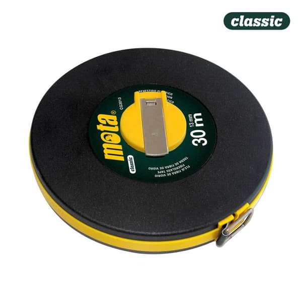 Målebånd Mota Glasfiber (30 m x 13 mm)