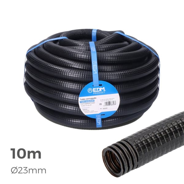 Bølgepap EDM 66361 Ferroplast Ø 32 mm Udvendig Foret (10 m) (1 enheder)