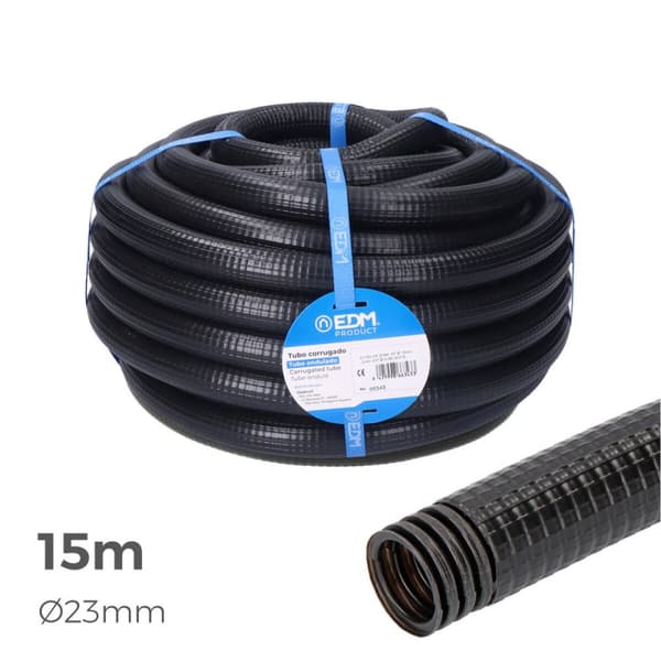 Bølgepap EDM 66362 Ferroplast Ø 32 mm Udvendig Foret (15 m) (1 enheder)