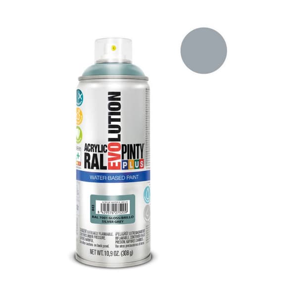 Spraymaling Pintyplus Evolution RAL 7001 400 ml Vandbaseret Silver Grey