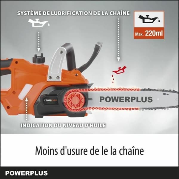 Batteri motorsav Powerplus 30 cm