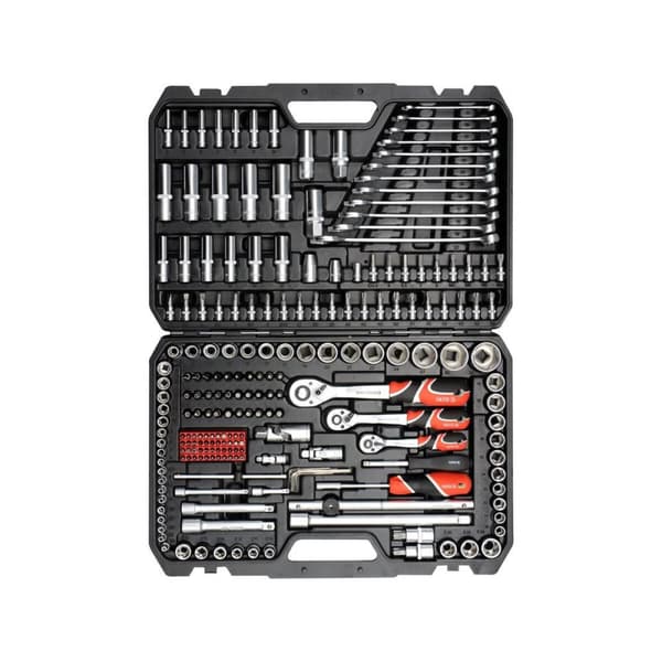 Værktøjssæt Yato YT-38841 Stål 216 Dele 1/4" 3/8" 1/2"