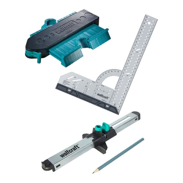 Laminate and design floor fitting set Wolfcraft 6976000 4 Dele