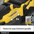 Miniatyrbillede 6 af 7: Elektrisk plæneklipper Powerplus Powxg6281 2000 W 230-240 V Ø 42 cm 25-80 mm