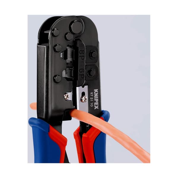 Krympetang Knipex 70 x 18 x 190 mm Kabler og stik (1 enheder)