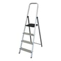 Miniatyrbilde 1 av 2: 4-trinns sammenleggbar Stige Antia Aluminium 152 x 42,5 x 12 cm