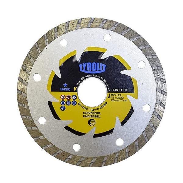 Skjæredisk Tyrolit 115 x 2 x 22,23 mm