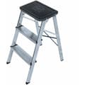 Miniatyrbilde 1 av 2: 3-trinns sammenleggbar Stige EDM 75051 Aluminium 40 x 14 x 82 cm Flerfarget