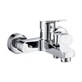 Miniatyrbilde 1 av 2: Blander EDM 01143 Rustfritt stål Messing Sink 16 x 12,5 cm Badekar