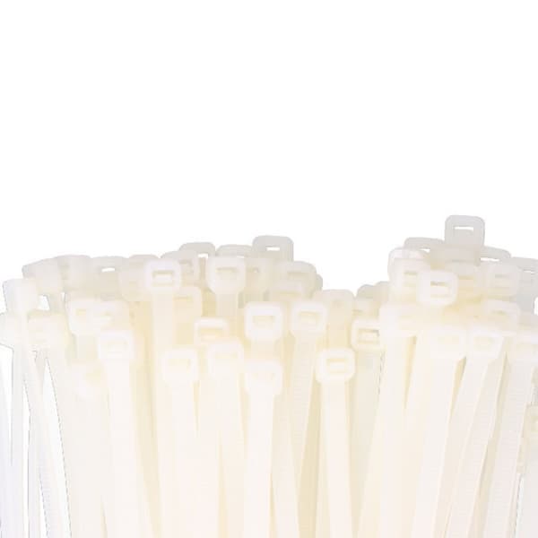 Nylon Kabelstropper EDM 48300 Hvit Naturell 380 x 4,8 mm 300 x 4,8 mm (100 enheter)